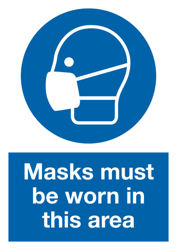 Masks Must Be Worn - A4 Non-adhesive Poster